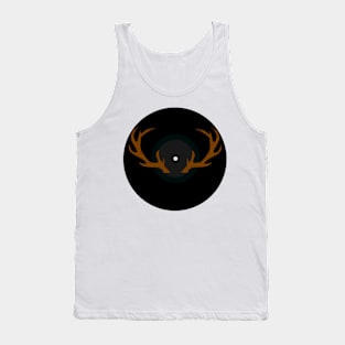 Vinyl Record - Reindeer Antlers Tank Top